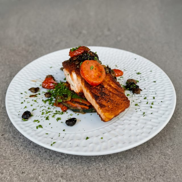 Grilled Salmon.